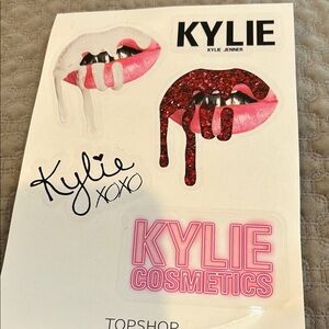 Kylie Cosmetics Lip Art Stickers in Pink and Red